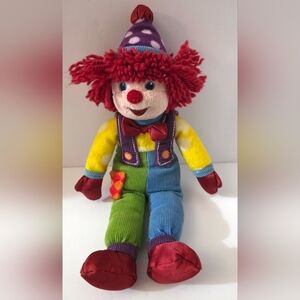 Vintage Gymboree Gymbo Plush Clown 10” Tall Laughing Doll